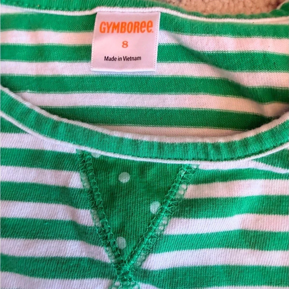2 Girls Tops – Size 8, Floral & Stripes (Gap & Gymboree)